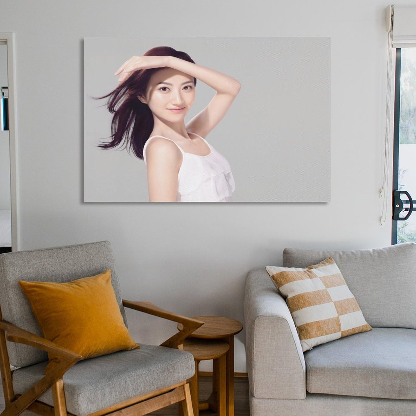 Amazon.co.jp: 中国女優 ジン・ティエン ポスター 1 キャンバス アート